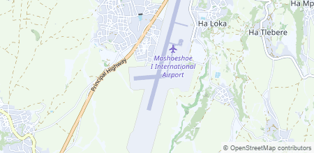 Moshoeshoe I International Airport en el mapa