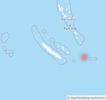 Terremotos recientes en Nueva Caledonia