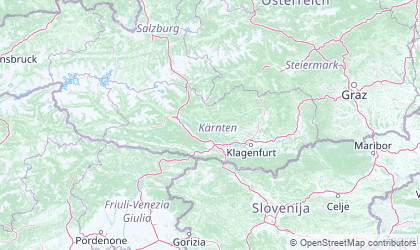 Mapa de Carintia
