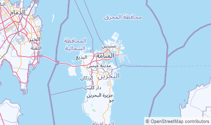 Mapa de Manama