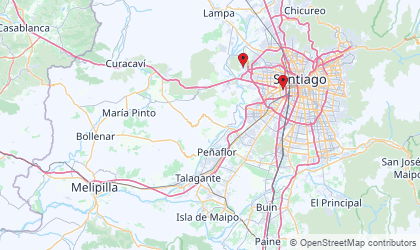 Mapa de Santiago Metropolitan
