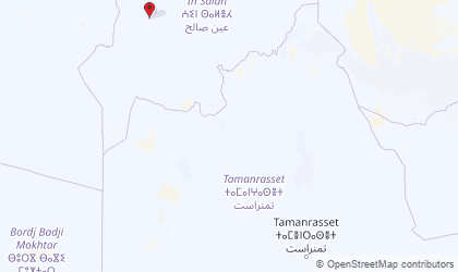 Mapa de Ahaggar