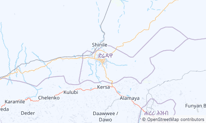 Mapa de Dire Dawa