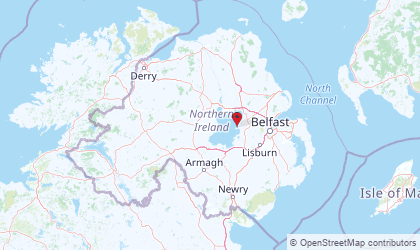 Mapa de Northern Ireland