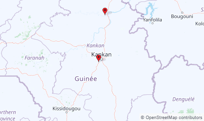 Mapa de Kankan