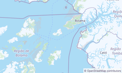 Mapa de Bolama and Bijagos