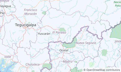 Mapa de El Paraíso