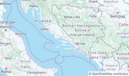 Mapa de Dalmacia