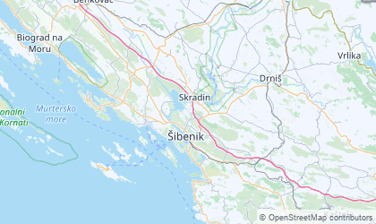 Mapa de Šibensko-Kniniska
