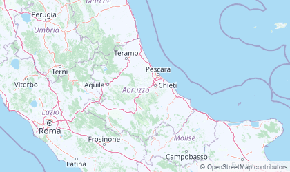 Mapa de Abruzzo