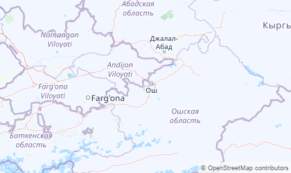 Mapa de Osh