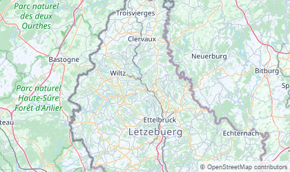 Mapa de Diekirch