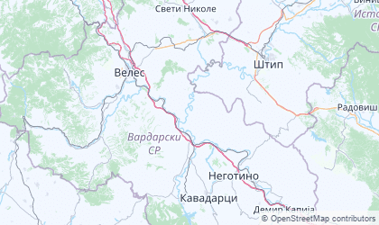 Mapa de Vardar