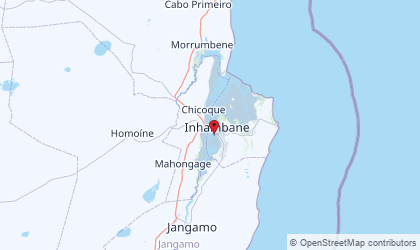 Mapa de Inhambane