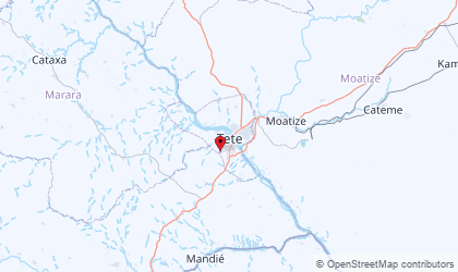 Mapa de Tete