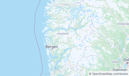 Mapa de Vestland