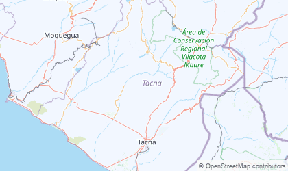Mapa de Tacna
