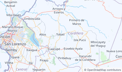 Mapa de Cordillera
