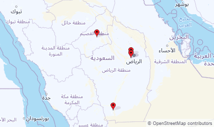 Mapa de Najd