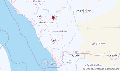 Mapa de Arabia del Sur