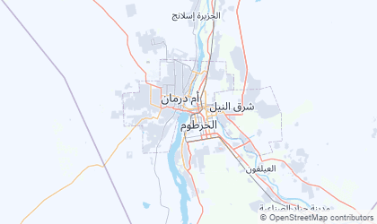 Mapa de Khartoum