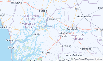 Mapa de Fatick