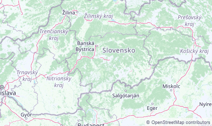 Mapa de Banskobystrický