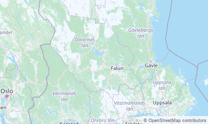 Mapa de Dalarna