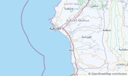 Mapa de Latakia