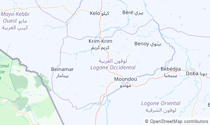 Mapa de Logone Occidental