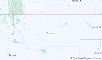 Mapa de Montana