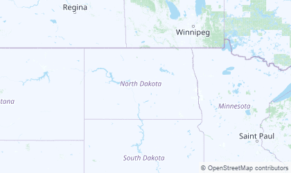 Mapa de North Dakota