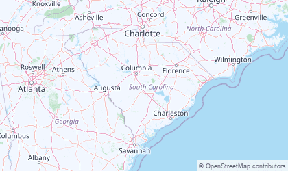 Mapa de South Carolina