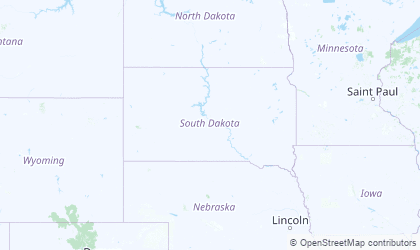 Mapa de South Dakota