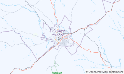 Mapa de Bulawayo