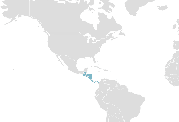 Mapa de los países miembros: MCCA - Mercado Común Centroamericano