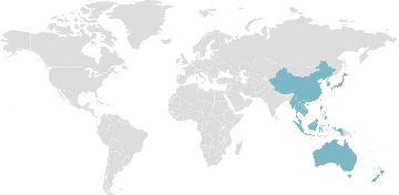 Mapa de los países miembros: RCEP - Asociación Económica Regional Integral