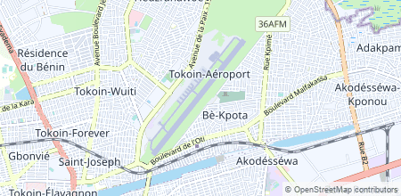 Lomé-Tokoin Airport en el mapa