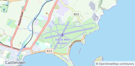 Isle of Man Airport en el mapa