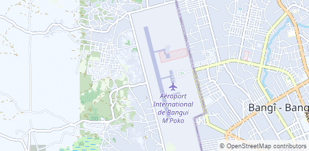 Bangui M'Poko International Airport en el mapa