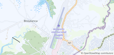 Osvaldo Vieira International Airport en el mapa