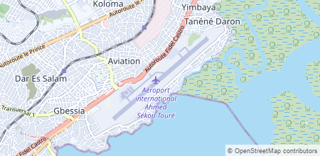 Conakry International Airport en el mapa