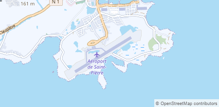 St Pierre Airport en el mapa