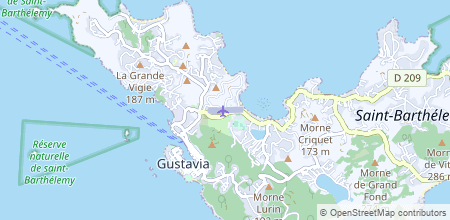 Gustaf III Airport en el mapa
