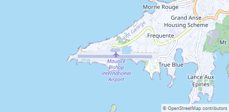 Point Salines International Airport en el mapa
