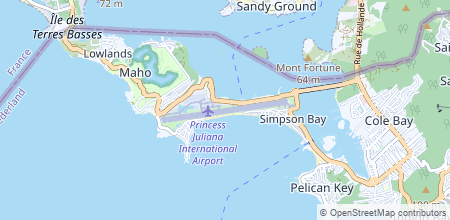 Princess Juliana International Airport en el mapa