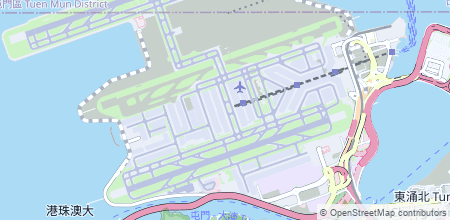 Hong Kong International Airport en el mapa