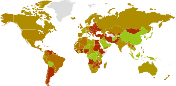 Tasas de inflación por países