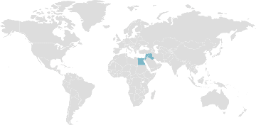Mapa de los países miembros: Mashrek