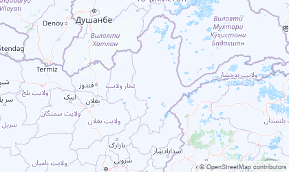 Mapa de Afganistán Noreste